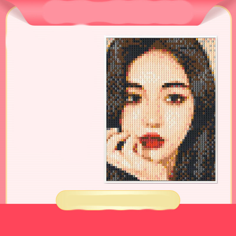 Personalized Custom Handmade Building Blocks Pixel Painting Photo Personalized Custom Handmade Building Blocks Pixel Painting Photo